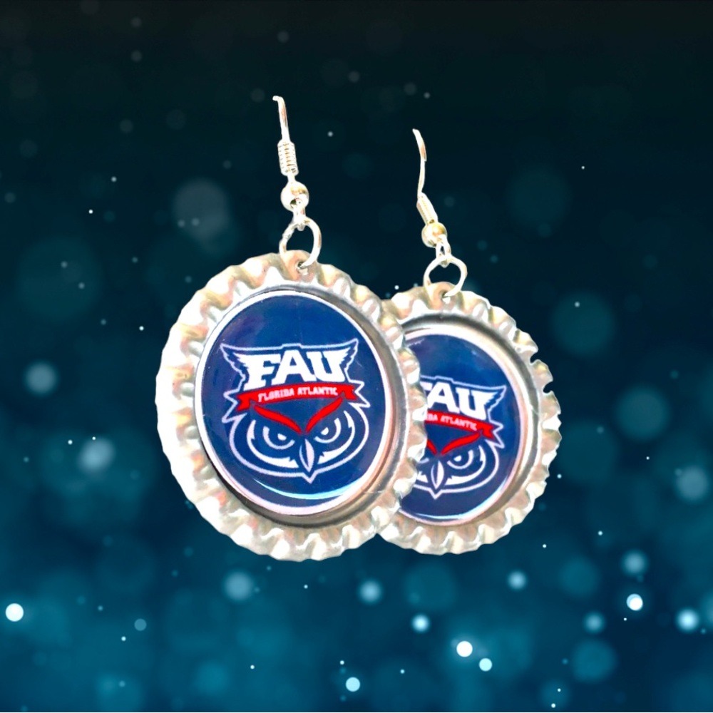 Florida Atlantic Univ OWLSLEY Handmade Earrings *NEW*